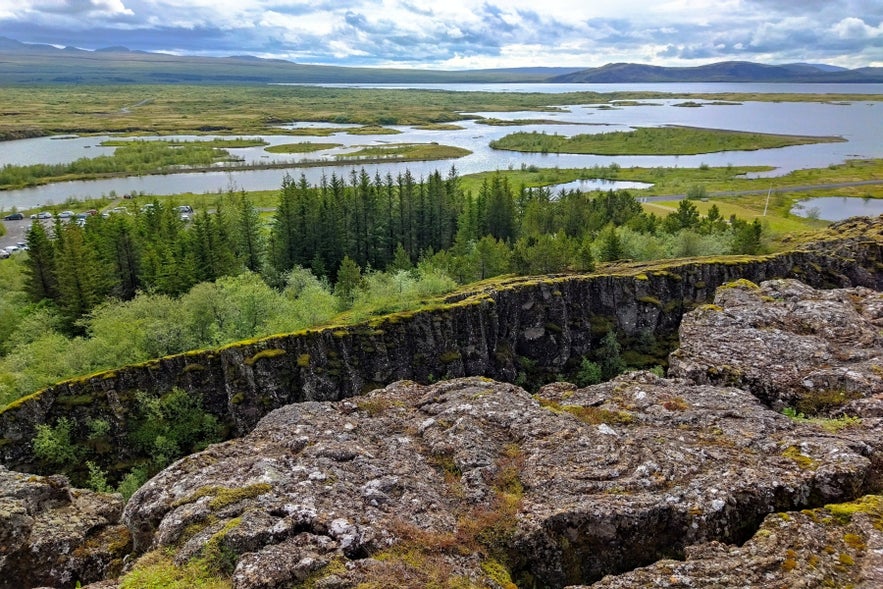 Thingvellir national park view in Iceland