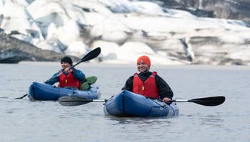 Flaajokull Glacier Kayaking Tour in Vatnajokull