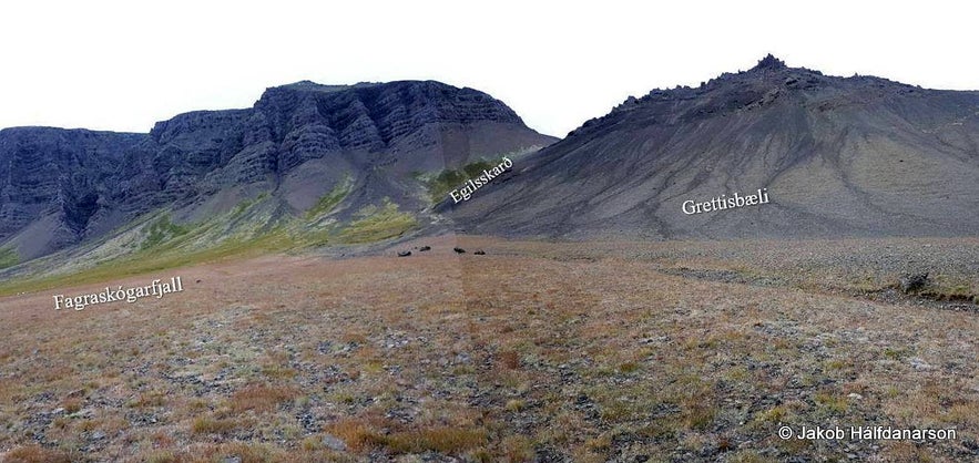 Grettir the Strong and Grettisbæli Lair in Hítardalur Valley in West Iceland