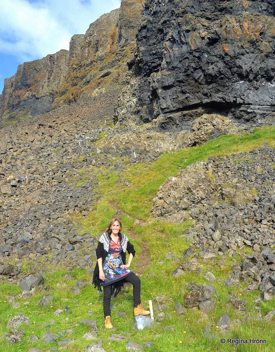 Grettisbæli - the Lair of the Viking Grettir the Strong in Öxarnúpur in North-East Iceland