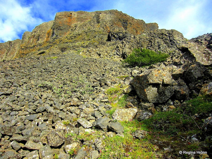 Grettisbæli - the Lair of the Viking Grettir the Strong in Öxarnúpur in North-East Iceland