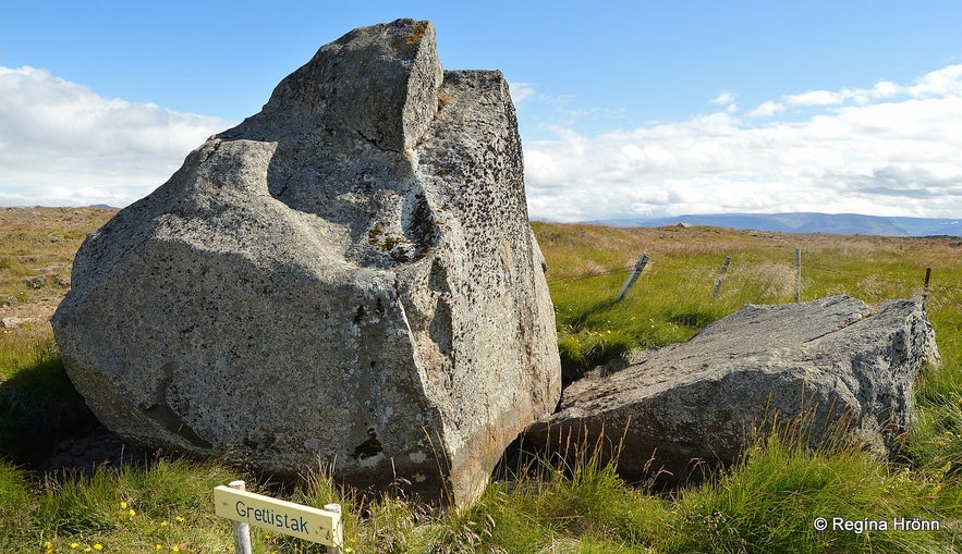 Grettir the Strong and Grettisbæli Lair in Hítardalur Valley in West Iceland