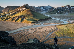 The mountains in the Icelandic Highlands are more breathtaking to see up close.