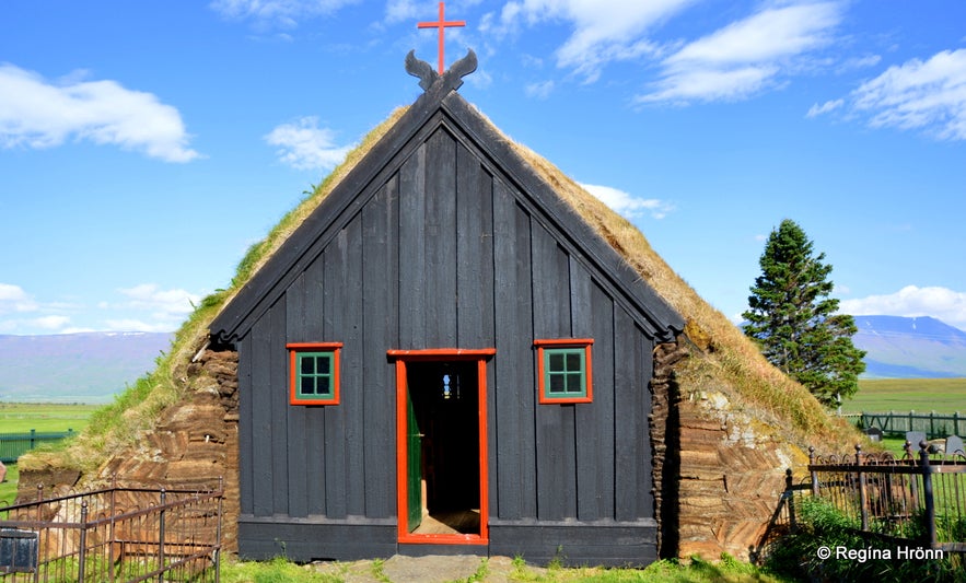 Víðimýrarkirkja turf church Skagafjörður North Iceland