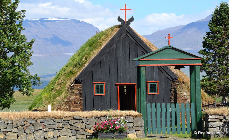 Víðimýrarkirkja turf church Skagafjörður North Iceland