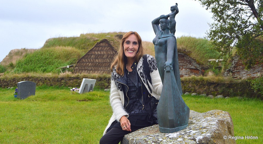 The Historic Glaumbær Turf House in North Iceland