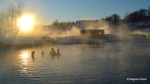 A magical Winter Visit to the Secret Lagoon at Flúðir in South Iceland