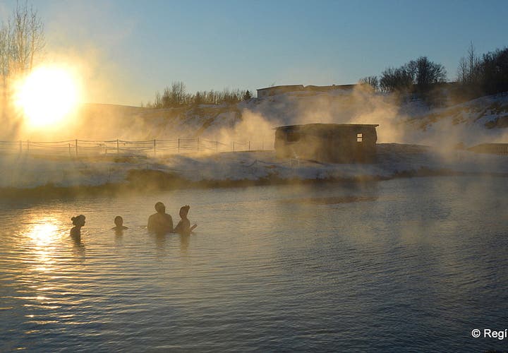 A magical Winter Visit to the Secret Lagoon at Flúðir in South Iceland