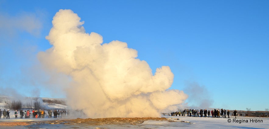 The Golden Circle in Iceland looks quite magical in the Wintertime