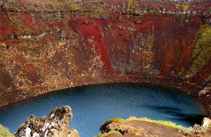 Kerið crater and Nykurinn - the Water-kelpie in South Iceland