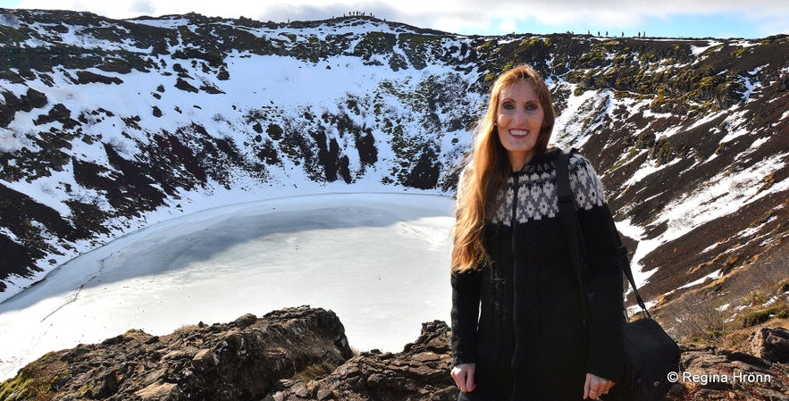 Kerið crater and Nykurinn - the Water-kelpie in South Iceland