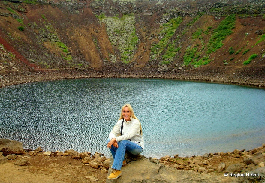 Kerið crater and Nykurinn - the Water-kelpie in South Iceland