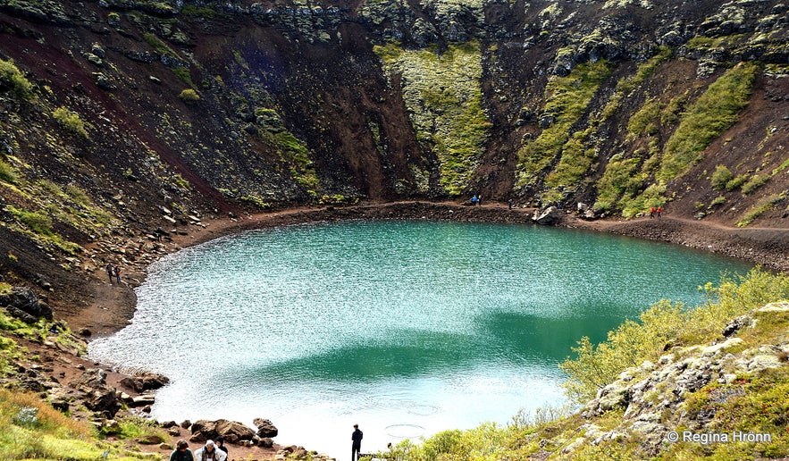 Kerið crater and Nykurinn - the Water-kelpie in South Iceland