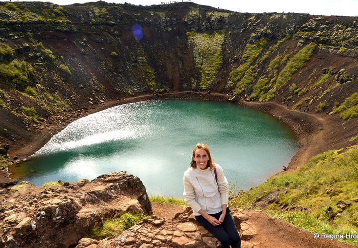 Kerið crater and Nykurinn - the Water-kelpie in South Iceland