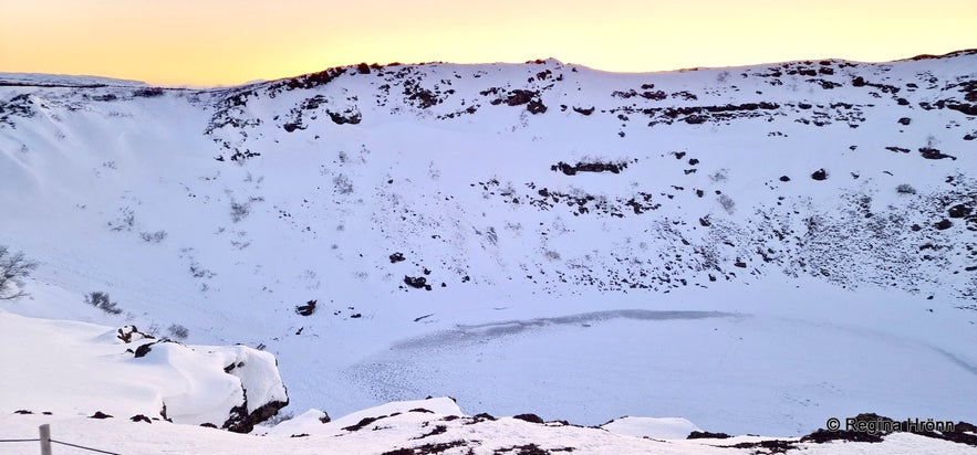 Kerið crater and Nykurinn - the Water-kelpie in South Iceland