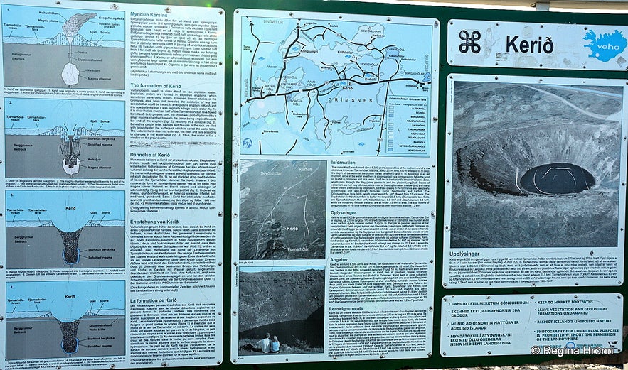 Kerið crater and Nykurinn - the Water-kelpie in South Iceland