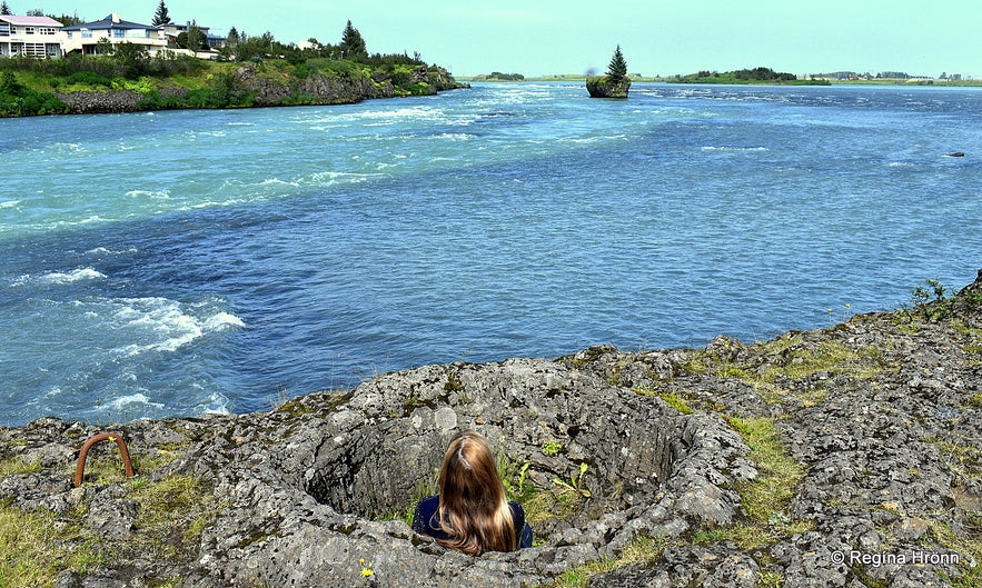 Kerið crater and Nykurinn - the Water-kelpie in South Iceland