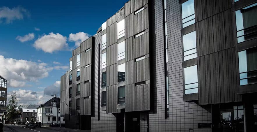 Das Hotel „Black Pearl“ im Zentrum von Reykjavik.