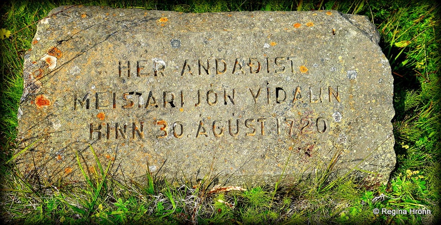 Biskupsbrekka - the Bishop's Hill and the Memorial Crosses for Bishop Jón Vídalín