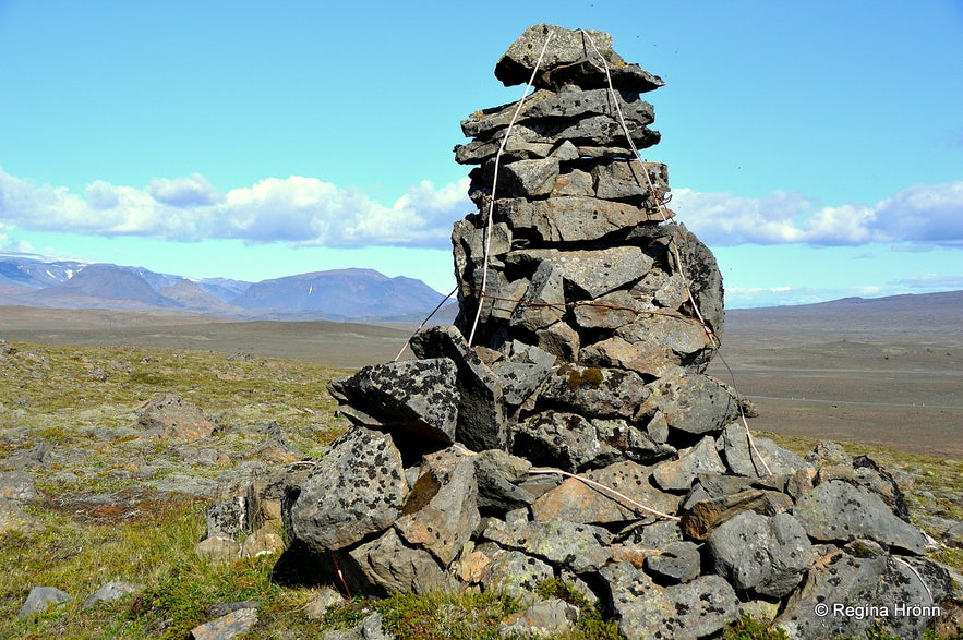 Biskupsbrekka - the Bishop's Hill and the Memorial Crosses for Bishop Jón Vídalín