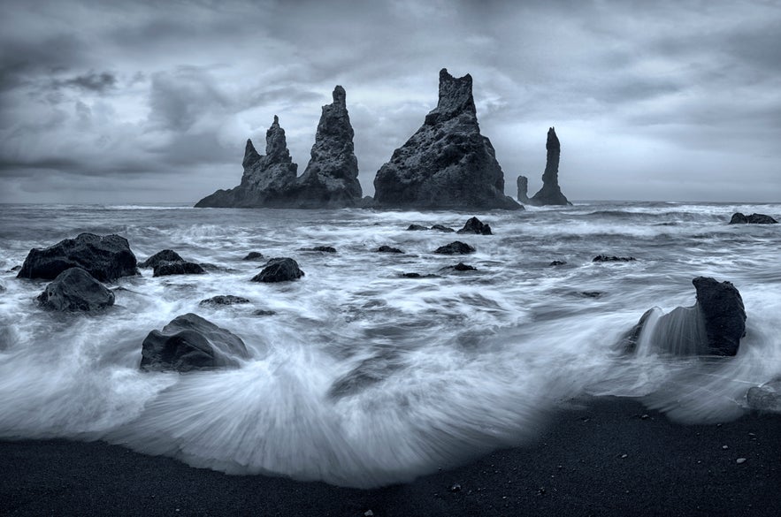 Bazaltowe filary Reynisdrangar.