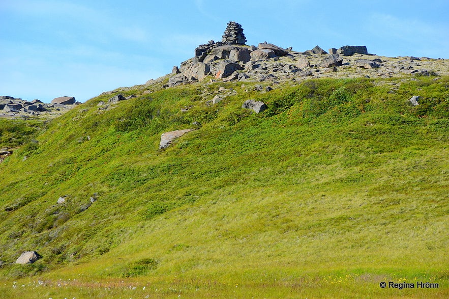 Biskupsbrekka - the Bishop's Hill and the Memorial Crosses for Bishop Jón Vídalín