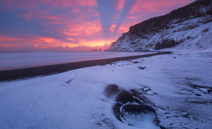 Wycieczka z Reykjaviku na południowe wybrzeże i wędrówka po lodowcu