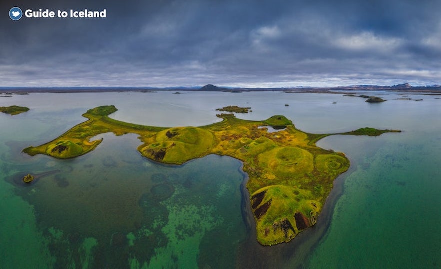 Pseudo vulkankrater i Myvatn