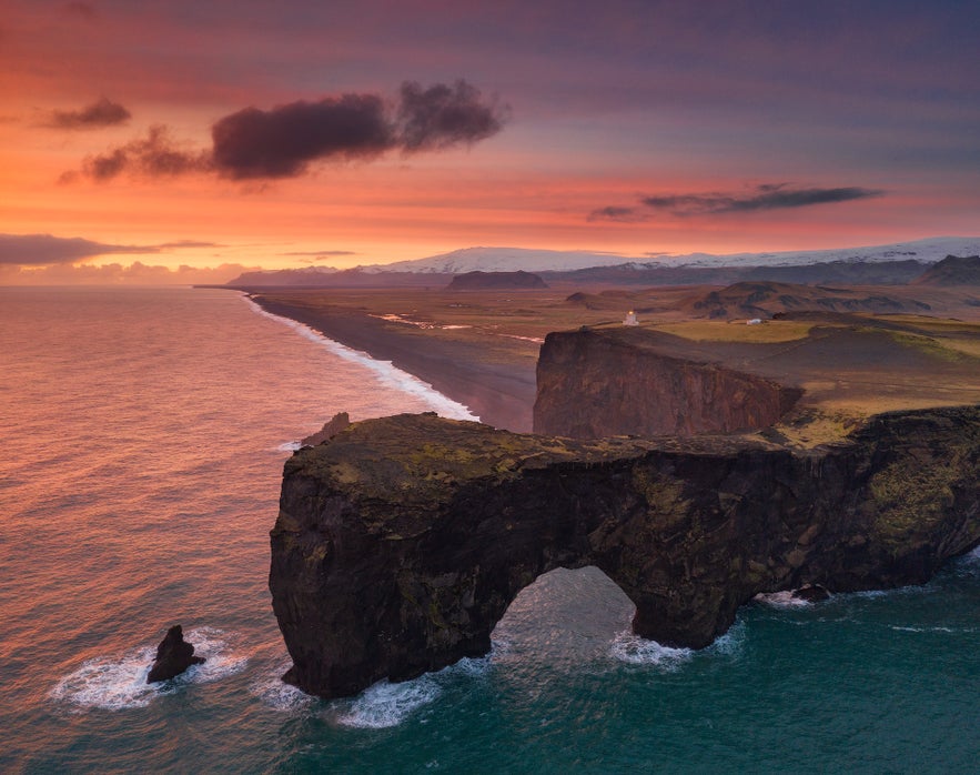 Dyraholaey on the south coast of Iceland