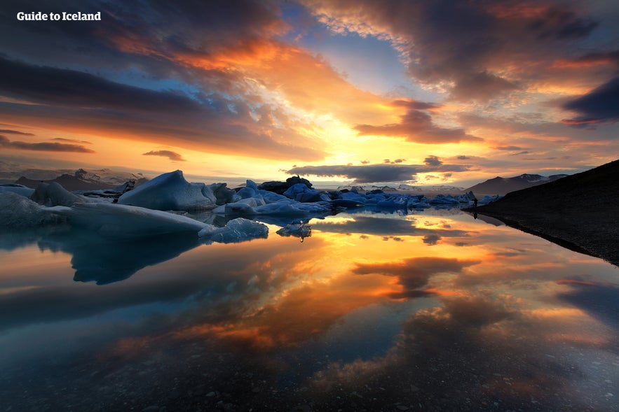 Jokulsarlon glacier lagoon in Iceland