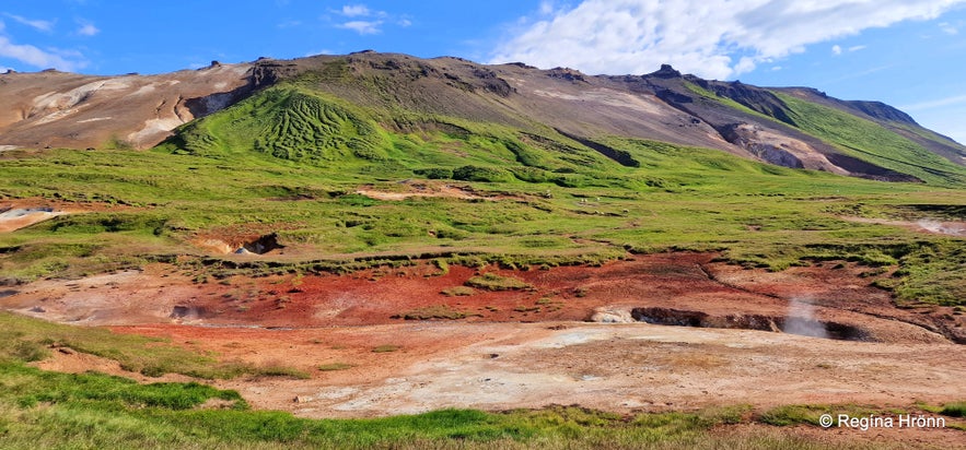 The colourful Þeistareykir Geothermal Area in North Iceland