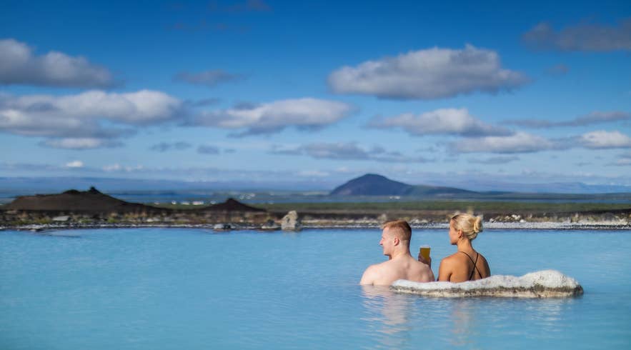Earth Lagoon in North Iceland is perfect for relaxing in the warm waters