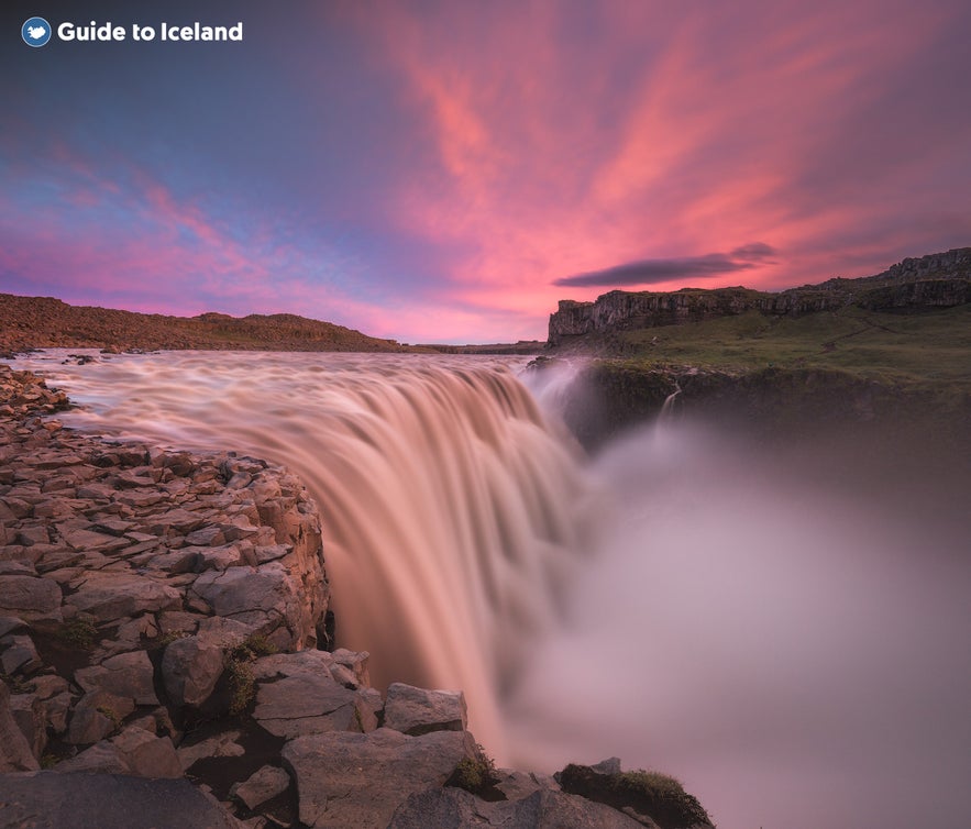 The magnificent Dettifoss waterfall in North Iceland