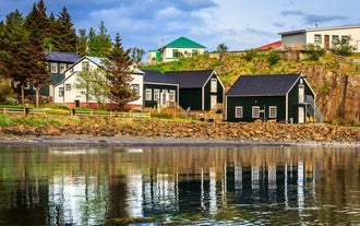 Englendingavik homestay in Borgarnes heeft een idyllische locatie aan het water.