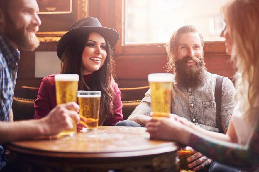 Don't forget about happy hour, one of the cheap things to do in Reykjavik, Iceland