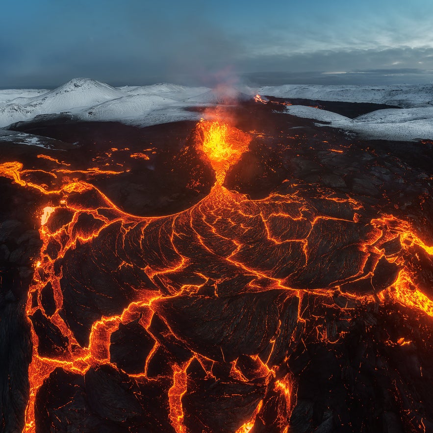 Volcano in Reykjanes