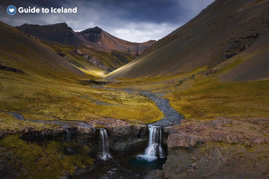 The lovely hills and mountain of the East Fjords of Iceland