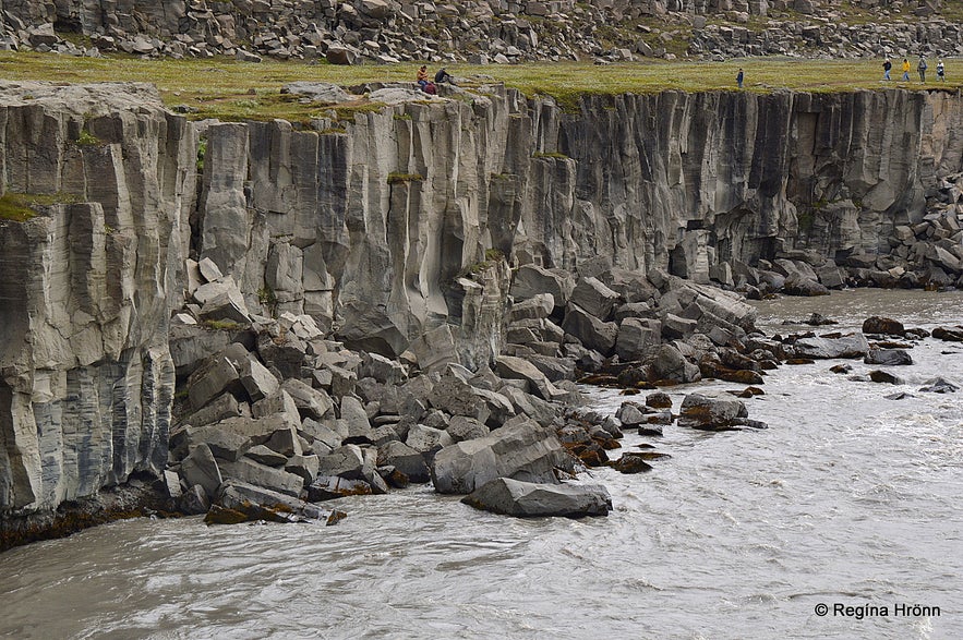 Jökulsá á Fjöllum Glacial River and the magnificent Waterfalls in Jökulsárgljúfur Canyon