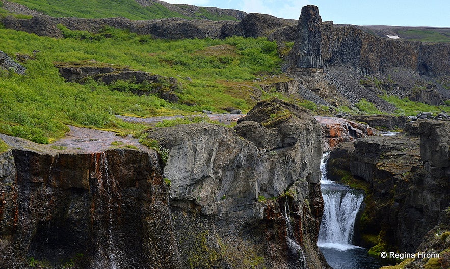 Jökulsá á Fjöllum Glacial River and the magnificent Waterfalls in Jökulsárgljúfur Canyon