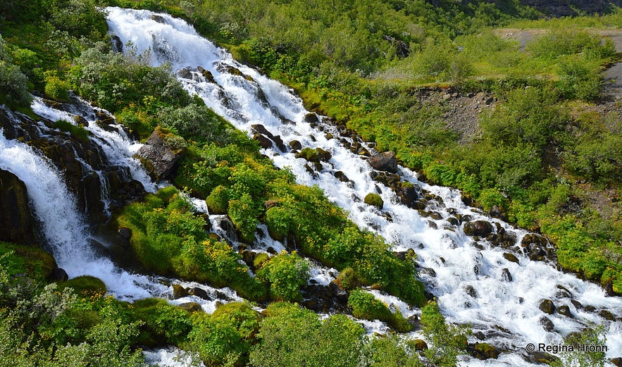 Jökulsá á Fjöllum Glacial River and the magnificent Waterfalls in Jökulsárgljúfur Canyon