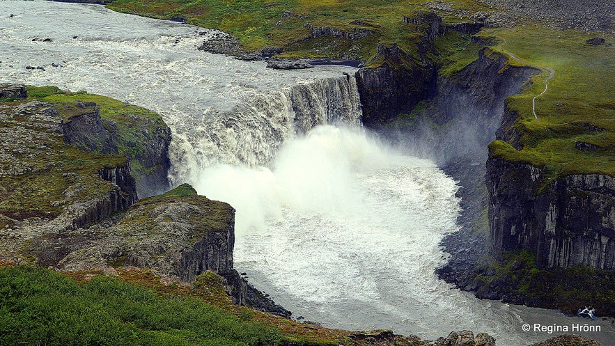 Jökulsá á Fjöllum Glacial River and the magnificent Waterfalls in Jökulsárgljúfur Canyon