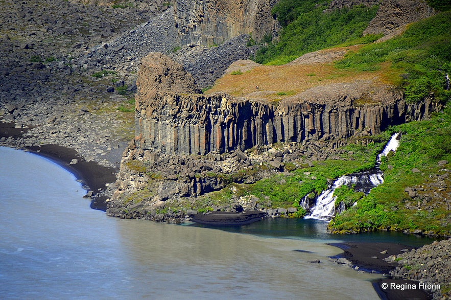 Jökulsá á Fjöllum Glacial River and the magnificent Waterfalls in Jökulsárgljúfur Canyon