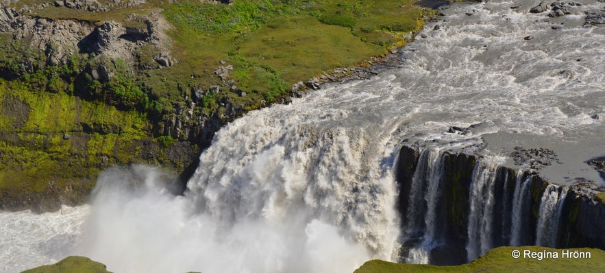 Jökulsá á Fjöllum Glacial River and the magnificent Waterfalls in Jökulsárgljúfur Canyon