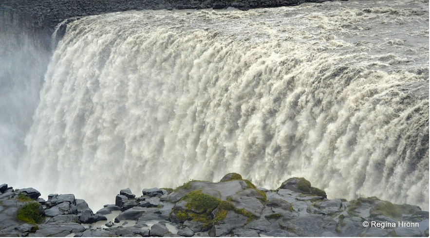 Jökulsá á Fjöllum Glacial River and the magnificent Waterfalls in Jökulsárgljúfur Canyon