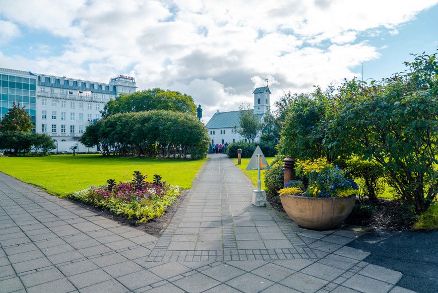 Visit Austurvoller public square in downtown Reykjavik to jumpstart your Icelandic holiday.