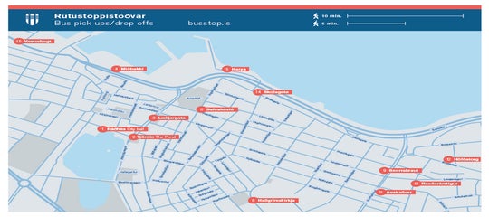 Guide Touristique des Arrêts de Bus et des Points de Ramassage à Reykjavik 