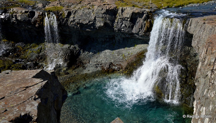 Skútafoss - the Hidden Waterfall of the Cave in East Iceland