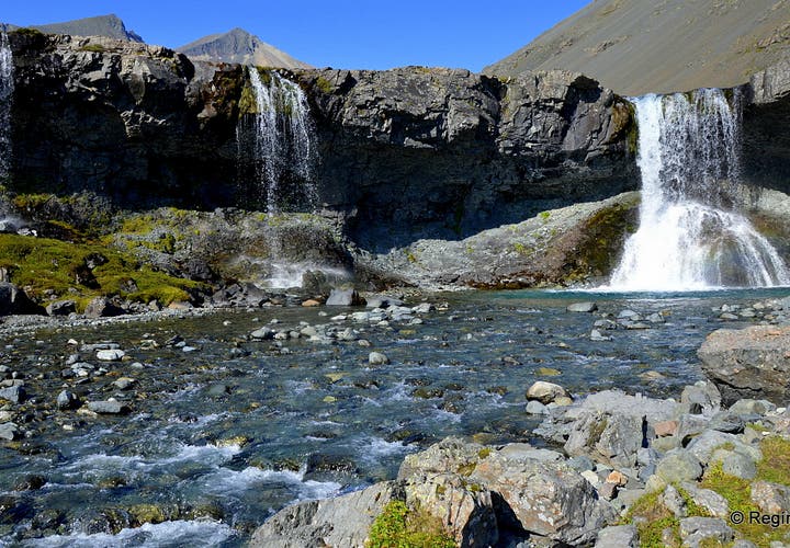 Skútafoss - the Hidden Waterfall of the Cave in East Iceland