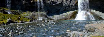 Skútafoss - the Hidden Waterfall of the Cave in East Iceland