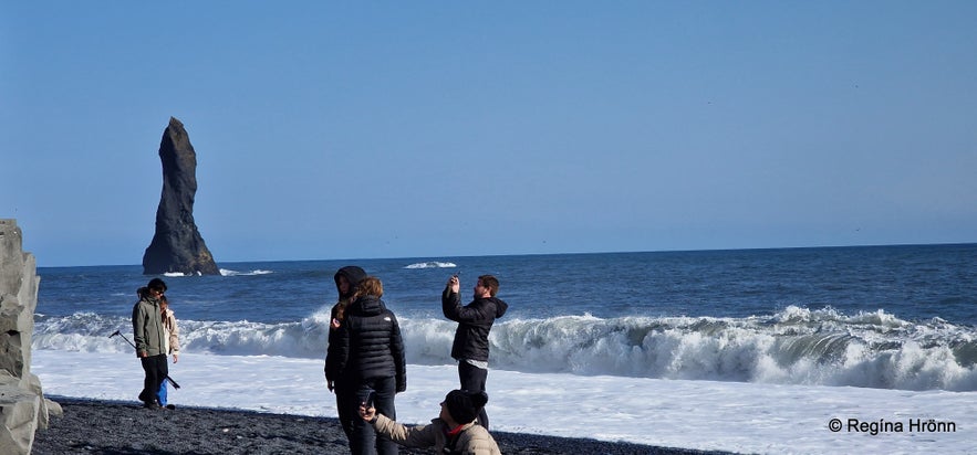 Extremely dangerous Waves by Reynisfjara and Kirkjufjara black Beaches in South-Iceland!